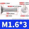 Tornillo de cabeza plana hexagonal de acero inoxidable 304, perno de cabeza avellanada, tornillo hexagonal M3M4M5M6M8