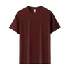 Camiseta de Algodão Puro de Verão Logo Personalizado Roupa de Trabalho Manga Curta Reunião Esportiva Camisa Publicitária Cultural Uniforme de Turma Roupa de Trabalho Impressão DIY