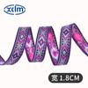 Cinta Jacquard Étnica 1.8cm Cinta para Equipaje Hecho a Mano DIY Encaje Orilla de Ropa Accesorios Geométricos Tiras de Tela
