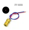 Cabezal Láser 3V5V Dos Tubos Láser Punto Rojo 5mW Grupo Tubo Láser de Semiconductor de Cobre Diámetro Exterior 6MM