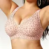Estilo europeo y americano, transfronterizo, soporte suave, sin varillas, cómodo y moldeador para mujeres con busto grande.; sujetador sin costuras, talla grande