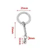 Chaveiro de Aço Inoxidável, Pingente de Chaveiro Espessado e Endurecido, Acessórios de Argola para Chaveiro DIY Feitos à Mão
