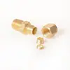 Conector Recto de Latón Roke Imperial de Doble Virola con Rosca Externa NPT para Instrumentos, Resistente a la Presión, Crimpado, Tubería de Aceite Hidráulico