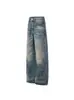Jeans Retro Americanos con Bigotes para Hombre y Mujer, Nueva Marca de Moda Primavera Pantalones Rectos Sueltos de Gama Alta, Pantalones Largos de Pareja