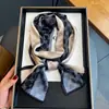 Bufanda Pequeña Larga de Seda con Estampado de Flores Antiguas Correa para Asa de Bolso Cinta Estilo Occidental Moda Combinación Camisa Bufanda Delgada Estrecha de Primavera y Otoño