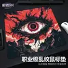 Alfombrilla de Ratón para Gaming con Textura Jacquard Irregular Teñida de Rojo Superficie Rugosa Apex Csgo Juego Fps Agarre Neutro Alfombrilla de Control