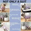 Roupa de esterilização personalizada para animais de estimação da Amazon, roupa de recuperação para cães listrada, elástica e respirável, ajustável, cirúrgica, com velcro