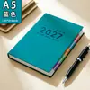 2027 Planejador A5 de Pele de Ovelha Livro de Check-In de Autodisciplina Manual de Eficiência em Gerenciamento de Tempo Caderno para Atacado Logotipo Personalizado
