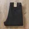 Nuevos Pantalones de Negocios Casual Rectos para Hombre de Lana de Alta Gama Otoño e Invierno 2024, Cálidos, Elásticos, Sin Planchar, Antiarrugas, para Edad Media
