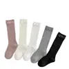 Calcetines para Niños para Otoño e Invierno, Calcetines de Media Pantorrilla con Lazo Estilo Coreano para Niñas, Calcetines Gruesos de Algodón a Rayas Estilo Escolar de Doble Aguja, Modernos