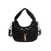 Bolso Nuevo de Lona con Patrón de Diamantes de Media Luna 2026, Popular Bolso de Mano para Teléfono Móvil de Mujer, Bolso Croissant con Correa de Muñeca