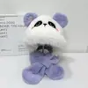 Bufanda de Invierno Nueva para Niños con Gorro Integrado Cálido, Cortavientos y Protección para Orejas para Niños y Niñas, Lindo Gorro Grueso de Felpa con Forro de Lana