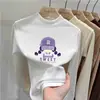 Nueva colección de otoño e invierno: Prenda base para niñas de forro polar, cepillada, de cuello alto medio, camiseta de manga larga para niños, top interior elegante, estilo ins moderno