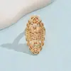 Anel de Flor Simples Retrô Estilo Metálico Boêmio Venda Quente Transfronteiriça Anel de Flor Borboleta Amor Atacado para Mulheres