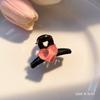 Sweet girl pink star hairpin verão fresh side bangs clip testa grampo de cabelo quebrado hairpin cocar