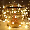 Cadena de Luces de Estrella de Bola de Burbujas Solares LED para Exteriores, Camping, Impermeable, Decoración Atmosférica para Patio de Navidad