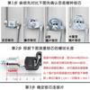 Cerradura para archivador cerradura para puerta de armario de hierro cerradura Cielo y Tierra cerradura de varilla de conexión superior e inferior cerradura para armario de personal cilindro cerradura núcleo para archivador