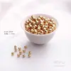 Cuentas de Oro Americano 18K Cuentas Sueltas Collar de Perlas Pulsera Cuentas Espaciadoras Hecho a Mano Materiales para Joyería DIY Accesorios para Enhebrar Joyería