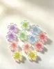Flores Transparentes Coloridas de Flor de Cerejeira Acessórios de Resina DIY Cola Creme Capa de Celular Enfeites para Pente de Cabelo Adesivos para Patinete Elétrico