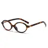 Armação de Óculos Estilo Zhang Yuanying, Versão Coreana, Retrô, Versátil, Armação de Óculos Feminina de Rosto Liso, Óculos de Moda Oval Estilo Nerd Sem Grau