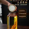 Botella de Copa de Vino de Borosilicato Alto Tarro de Vino Sellado Contenedor de Vino Doméstico de Grado Alimenticio Botella Especial para Vino Medicinal de Ginseng