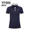 Roupas de Golfe Pgm Femininas Tops de Verão Camisetas de Manga Curta Uniformes de Golfe Roupas Esportivas de Secagem Rápida Vestuário Feminino Venda Direta da Fábrica