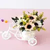 Accesorios para el Hogar Flor Flor Coche Simulación de Flor Juego de Flores Adornos Creativos para Mesa de Sala de Estar Decoración Simple Moderna