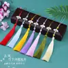 Borla de Nudo de Bambú Estilo Antiguo para Espada, Borla Pequeña, Borla Blanca para Abanico, Accesorios para Vestidos Hanfu Qipao Estilo Antiguo, Accesorios para Ropa al por Mayor