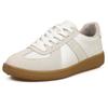 Nuevos Zapatos Dexun Primavera y Verano 2024 para Mujer Simples de Cuero Casual Suela Gruesa Zapatos Blancos con Suela de Res Cómodos Tenis Versátiles