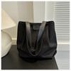 Bolsa casual de grande capacidade, bolsa de ombro feminina da moda, bolsa tote de lona simples e versátil, bolsa escolar para estudantes universitários para cabelo