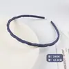 Pinza para el cabello con borde fino estilo coreano, cara retorcida, para lavar la cara, con dientes, diadema antideslizante, diadema de color puro, linda niña, mate, esmerilado
