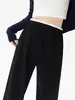 Pantalones de maternidad otoño e invierno ropa exterior cintura baja mujeres embarazadas pantalones de pierna ancha holgados talla grande petite pantalones casuales forro polar ropa de maternidad