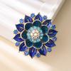 Nueva Moda Francesa Exquisito Broche de Girasol Artesanía Pesada Temperamento Elegante Broche para Mujer Accesorios de Vestimenta Venta al por Mayor