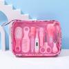 Produtos Atacado Materno e Infantil para Bebês e Crianças Pequenas, Tesoura de Unha para Bebê, Escova Pente, Aspirador Nasal, Tesoura, Conjunto de Cuidados em Bolsa de Tecido