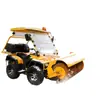 Varredor de Neve Motorizado para Praia, Máquina de Remoção de Neve para Estradas de Inverno, Varredor de Neve de Quatro Rodas, Varredor de Neve a Gasolina