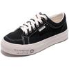 Zapatos Casuales de Lona de Caña Baja para Mujer Paul Frank/Mono Boca Grande Versátiles Modernos de Suela Gruesa Estudiante Nicho