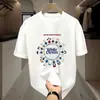 Camiseta de Hielo para Hombre Dropshipping Transfronterizo, Marca de Moda Anime de Manga Corta de Moda, Camiseta de Alto Gramaje Estilo Americano, Fresca y Moderna