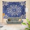 Cortina Tapiz de Mandala de Loto Estilo Tailandés Decoración de Dormitorio Tela de Fondo para Pared Colgante de Mesita de Noche
