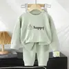 Ropa de casa de otoño e invierno para niños, Ropa de otoño para bebé, Pantalones largos, Conjuntos de ropa interior térmica para bebé, Ropa nueva para niños y niñas, Ropa para niños