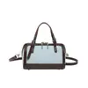 Nova Bolsa de Mão de Couro e Jeans de Verão, Bolsa Feminina Coreana de Nicho Mais Vendida, Bolsa de Ombro Transversal Grande Capacidade para o Dia a Dia