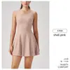 Estilo Novo Transfronteiriço com Bojo Fixo Outdoor Antibacteriano Vestido Feminino Tênis Roupa Esportiva Justa Costas Bonitas Fitness Yoga
