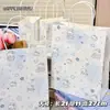 Bolsa de papel kraft de alto valor de color ins manzana gato negro pequeño linda bolsa de embalaje para regalo caricatura exquisita bolsa de mano venta al por mayor