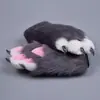 [Nova Loja] Novas Luvas Peludas em Estoque Material Pelúcia Peluda Pacote Material de Patas de Animal Pacote