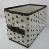 Fábrica de Cajas de Almacenamiento de Shenzhen Produce Caja de Almacenamiento de Ropa Interior Individual Japonesa Plegable Rosa con Estampado de Puntos