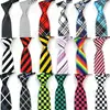 Moda Casual Británica Coreana 5CM Moderna Hombres y Mujeres Estudiantes Corbata Delgada Estrecha Estampado de Cuadros Lunares Rayas