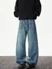 Calça Larga Relaxada Retro Americana Masculina Design 2025 Nicho Rebite Punk Jeans Em Estoque Dropshipping