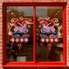 2027 Adesivos Decorativos de Ano Novo Ano do Carneiro para Montagem de Atmosfera em Vitrine de Loja de Shopping Decorações de Ano Novo e Festival da Primavera Ano do Carneiro