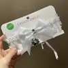 Jinmi Acessórios Headband de Orelha de Gato com Sino Conjunto de Gargantilha de Renda com Sino Grande Acessórios Divertidos de Natal Dropshipping