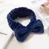 Banda para el pelo de coral para lavar la cara estilo coreano transfronteriza europea y americana, diadema de maquillaje, diadema con lazo de felpa linda, regalo para niña
