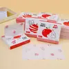 Paquete de 40 pañuelos pequeños infantiles con diseño de dibujos animados, portátiles, impresos, hechos de pulpa de madera virgen, adecuados para uso tanto seco como húmedo